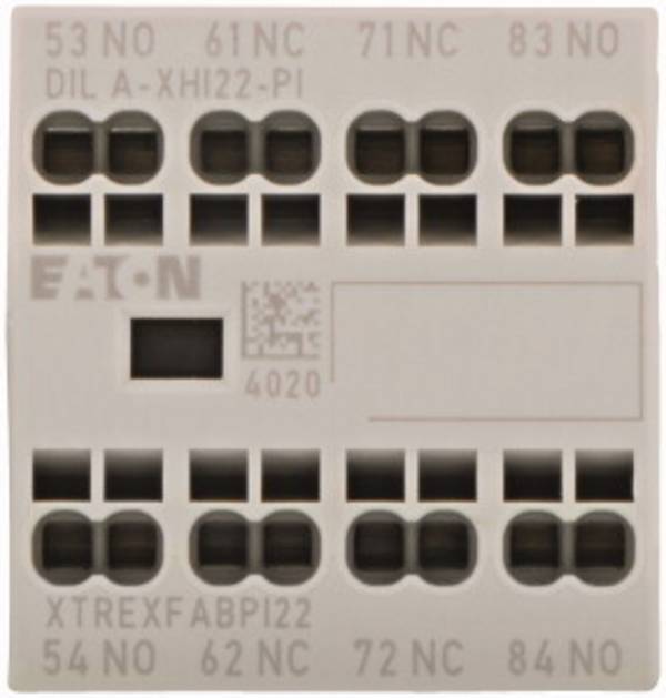 Eaton DILA-XHI22-PI Hilfsschalterblock 2 Schließer, 2 Öffner 4 A Passend für Marke (Relais): Eaton 1 St.