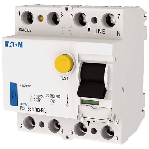 Thumbnail - Eaton 300981 PXF-63/4/03-Bfq FI-Schutzschalter B 4polig 63 A 0.3 A 400 V/AC