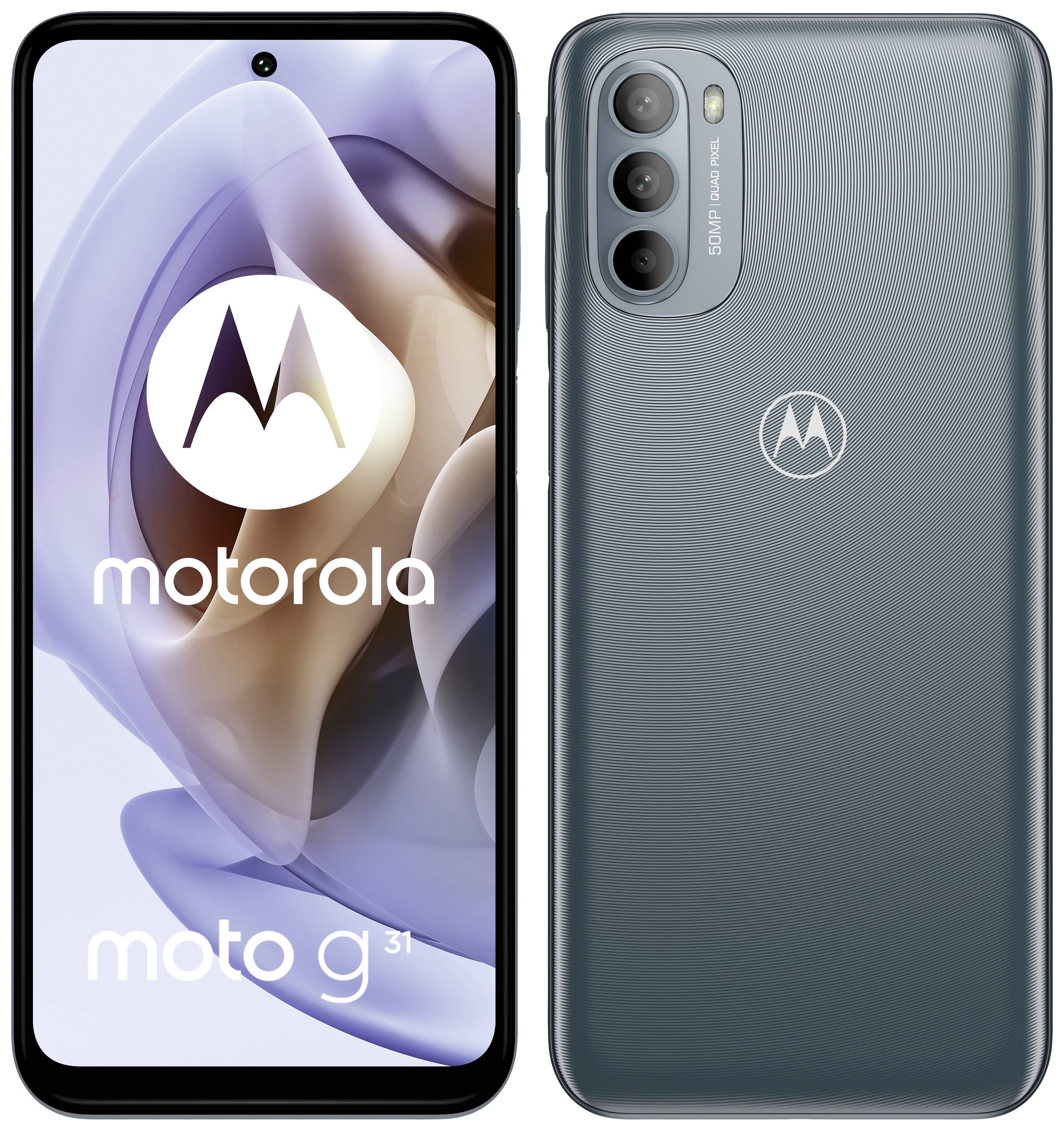 MOTOROLA G31 Dual-SIM Smartphone 64 GB 6.43 Zoll (16.3 cm) Hybrid-Slot Android? 11 Grau