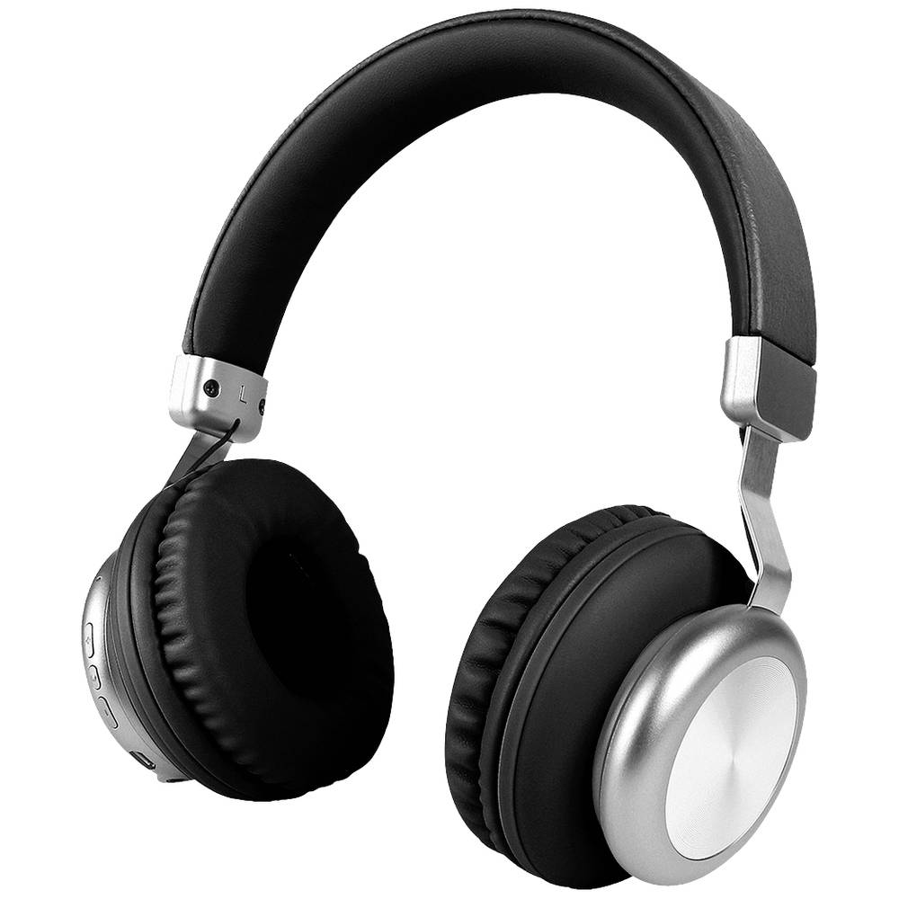 Monacor BAXX-SW Bluetooth, Kabel Headset stereo Zwart, Zilver
