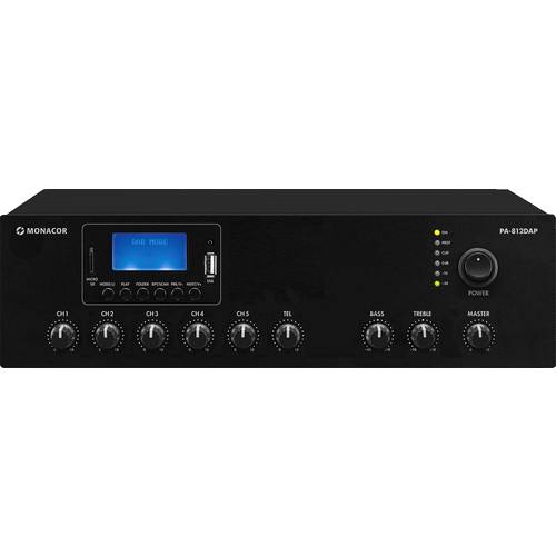 Monacor PA-812DAP ELA-Verstärker 120 W 1-Kanal 1-Zonen