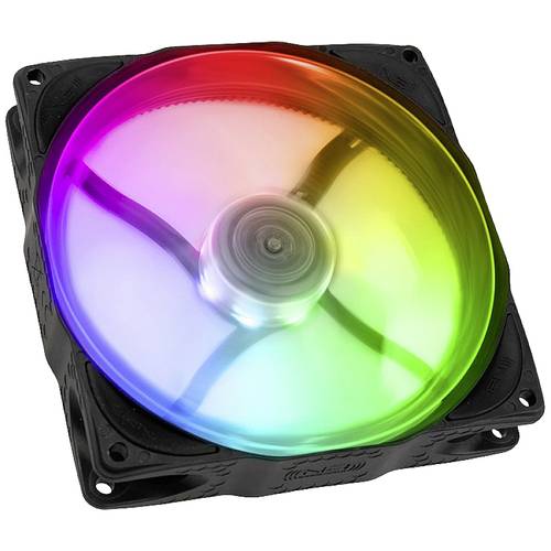 NoiseBlocker ITR-B12X-PS-BL PC-Gehäuse-Lüfter Schwarz (B x H x T) 13.5 x 3 x 19 mm