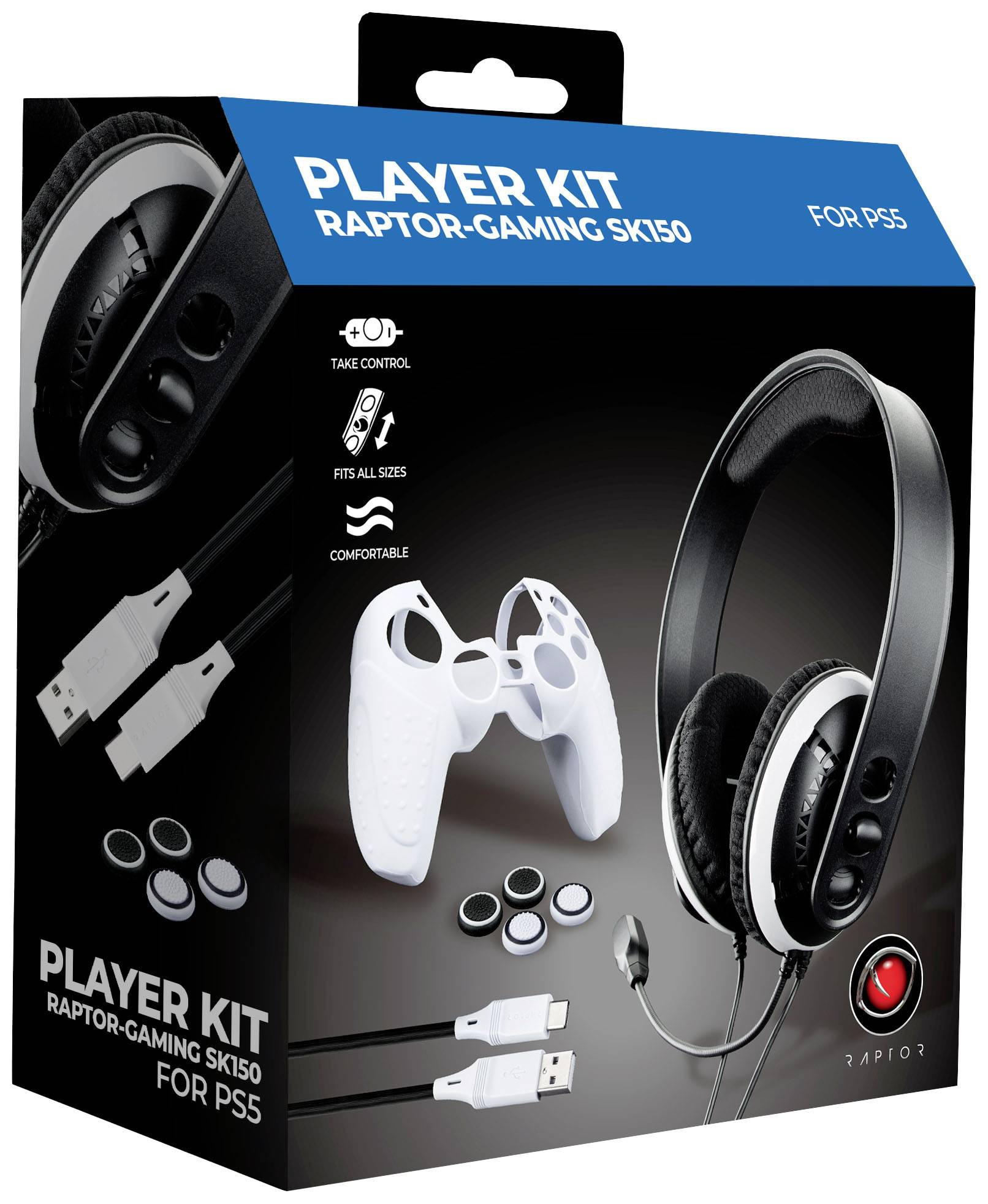 RAPTOR Gaming Starter Pack Playstation 5 u.a. Stereo Headset