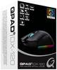 Qpad DX-120 - Maus - ergonomisch - Für Rechtshänder