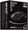 Qpad DX-900 - Maus - rechts- und linkshändig - optisch - 8 Tasten - kabellos, kabelgebunden - 2.4 GHz - kabelloser Empfä