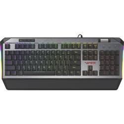 Image of Viper PV765MBRUXMGMDE Kabelgebunden Gaming-Tastatur Beleuchtet, Handballenauflage, Switch: Red Deutsch, QWERTZ Silber,
