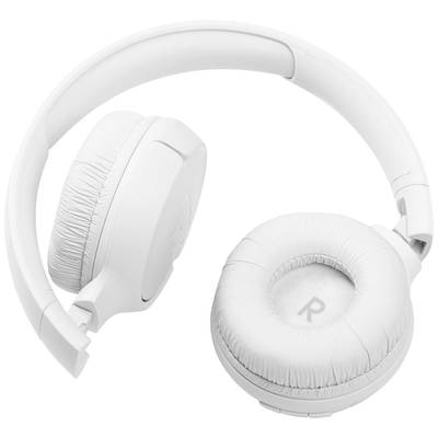 Weiße Over-Ear-Kopfhörer mit gepolsterten Ohrmuscheln, die ein angenehmes Hörerlebnis bieten.