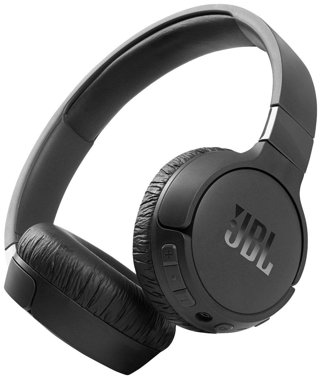 HARMAN KARDON JBL Tune 660 NC On Ear Kopfhörer Bluetooth® Schwarz Noise Cancelling Headset, Faltbar,