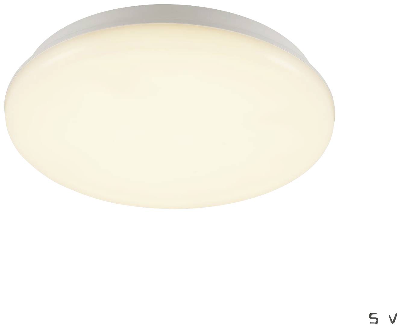 SLV SIMA 1005085 LED-Deckenleuchte Weiß 24 W Warmweiß Wandmontage möglich