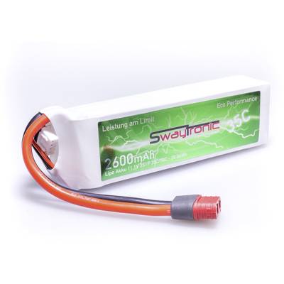 Swaytronic Modellbau-Akkupack (LiPo) 11.1 V 2600 Zellen-Zahl: 3 35 C  Softcase T-Stecker – Conrad Electronic Schweiz