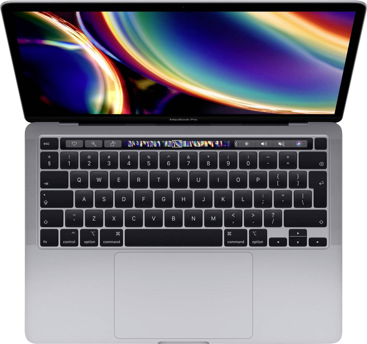 MacBook Pro 13 (2020) 33.8 cm (13.3 Zoll) Intel® Core™ i5 16 GB RAM 512 GB SSD Space Grau Intel Iris Plus Graphics