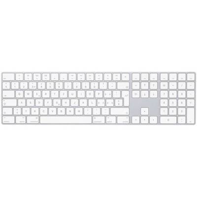 Apple Magic mit Ziffernblock CH-Layout Bluetooth® Tastatur Silber, Weiß 