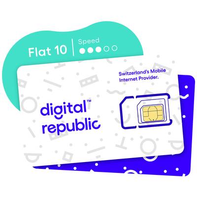  Digital Republic Flat 10 | 30 Tage Prepaid-Karte ohne Vertragsbindung