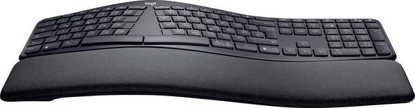 Logitech Ergo K860 Kabellos Tastatur Schweiz, QWERTZ Schwarz Ergonomisch