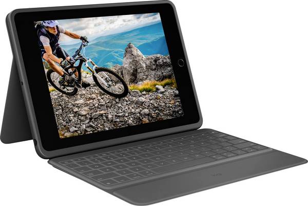 Logitech Rugged Folio iPad 10.2" iPad Cover / Tasche Passend für Marke (Tablet): Apple iPad (7. Generation), iPad (8. Generation) Apple iPadOS® iPad