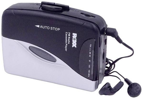 Roxx PCP 300 Tragbarer Kassettenspieler   Schwarz/Silber