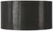 Zylindrischer, schwarzer Lampenschirm aus Stoff mit leicht texturierter Oberfläche.