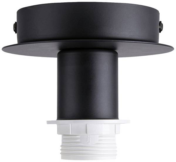 SLV 155550 - FENDA Deckenrosette für FENDA Leuchtenschirme (60 W | E27 Fassung | IP20) - schwarz