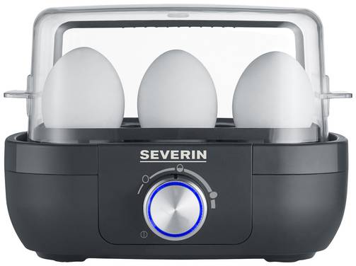 Severin EK 3166 Eierkocher BPA-frei, mit Messbecher, mit Eierstecher Schwarz