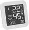Digitales Thermometer-Hygrometer zeigt 22,5°C und 45% Luftfeuchtigkeit, Smiley-Gesicht zeigt Komfort, Uhrzeit 13:58, Tag MO.