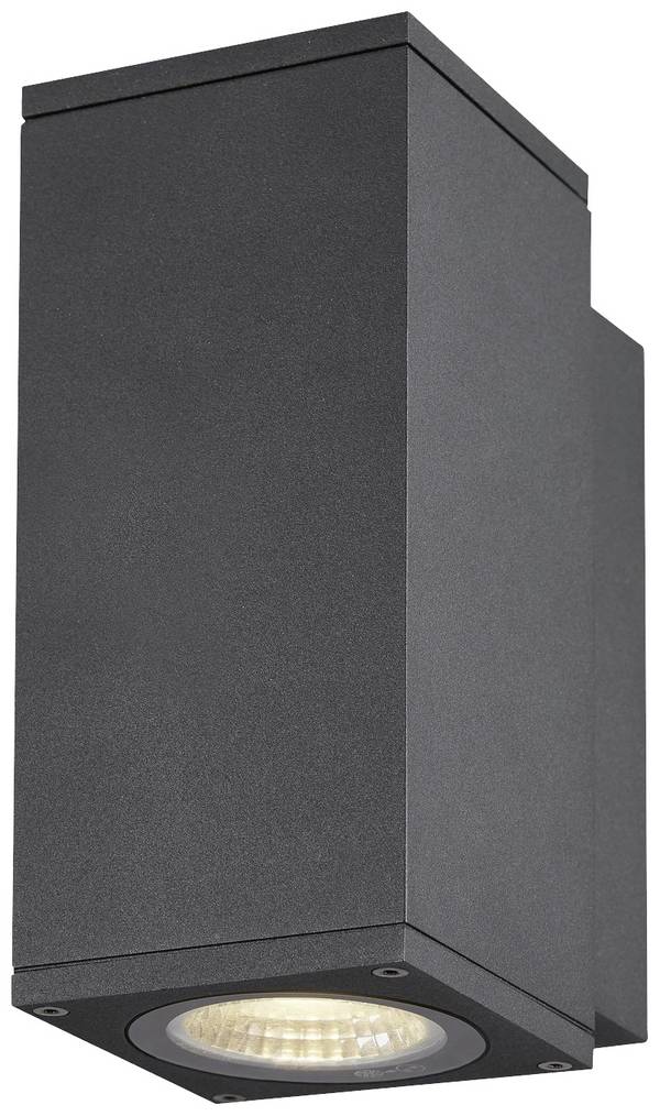 SLV Enola S Wandleuchte Aluminium Grau Quadrat 6W 500lm - 940 Kaltweiß | Außenbeleuchtung - IP65