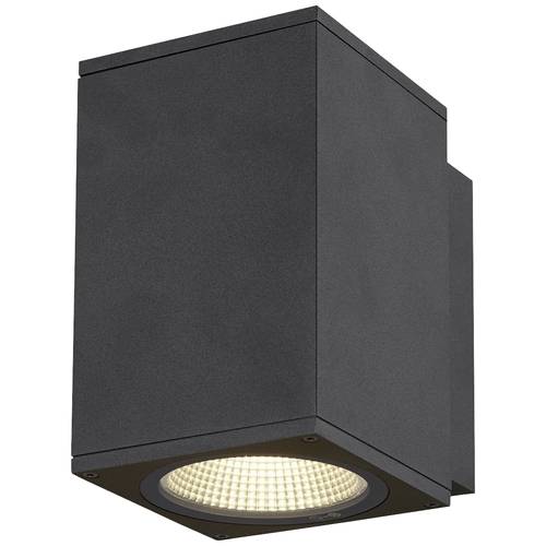 SLV ENOLA SQUARE M 1003417 LED-Außenwandleuchte LED fest eingebaut 10 W Anthrazit