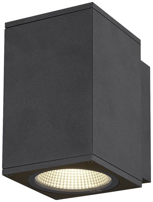 SLV Enola M Wandleuchte Aluminium Grau Quadrat 11W 980lm - 940 Kaltweiß | Außenbeleuchtung - IP65