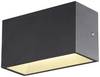 SLV Sitra M Up/Down Wandleuchte Aluminium Grau 14W 1880lm - 830-840 CCT | Außenbeleuchtung - IP65