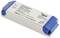 Ein dimmbarer LED-Treiber mit Konstantspannung von SLV, Modellnummer DM-230-LED SLV-1003104, in rechteckigem Gehäuse mit blauen Endkappen.