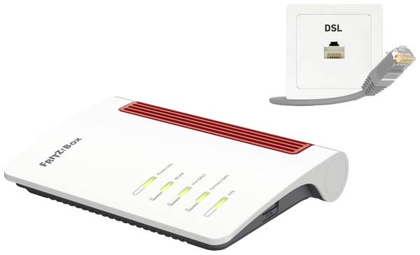FRITZ! WLAN Router mit Modem FRITZ!Box 7510 Integriertes Modem: VDSL, ADSL 2.4 GHz 600 MBit/s