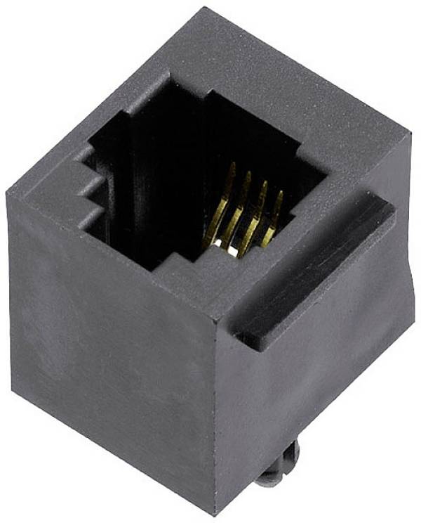 encitech RJJU-64-1410-E1V-088 Modular-Buchse 6p4c THT vertikal mit Flansch 3251-0024-07 Buchse, Einbau vertikal   Polzahl Sensoren 6P4C  1 St.