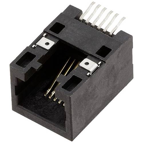 encitech RJJU-66-141-E3H-014 Modular-Buchse 6p6c SMT Pad innen 3253-0014-02 Buchse, Einbau horizontal Polzahl Sensoren 6...