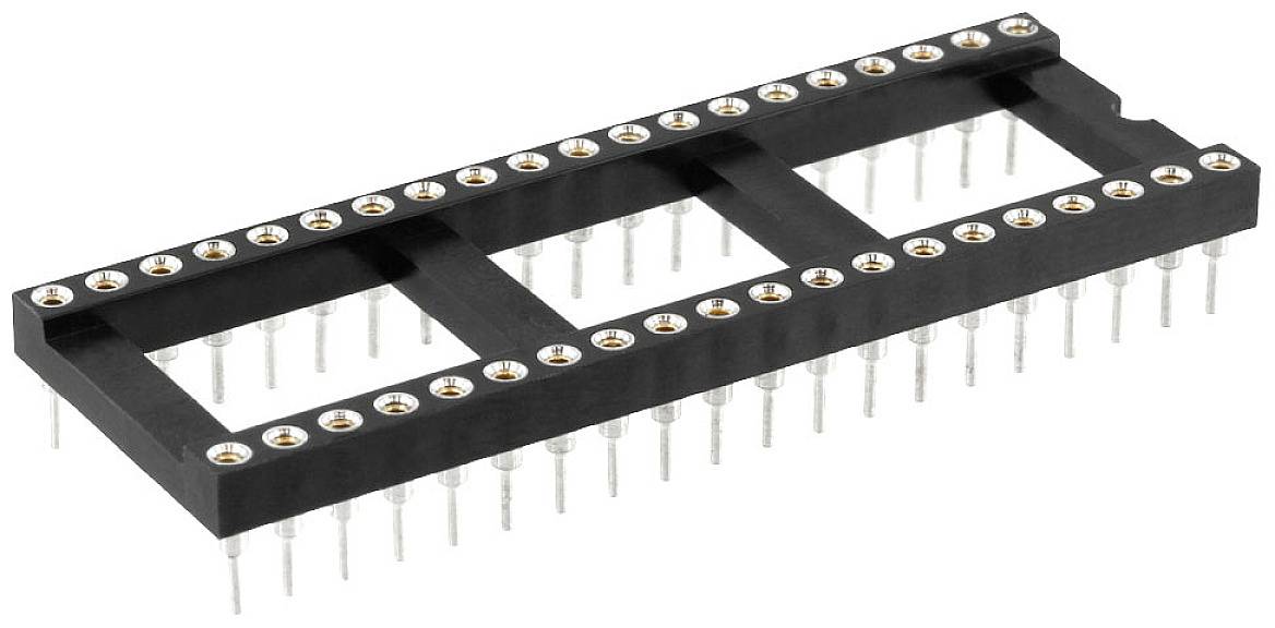 econ connect Präzisionsfassung 40 polig mit 2x Mittelsteg Reihenabstand 15,24 mm