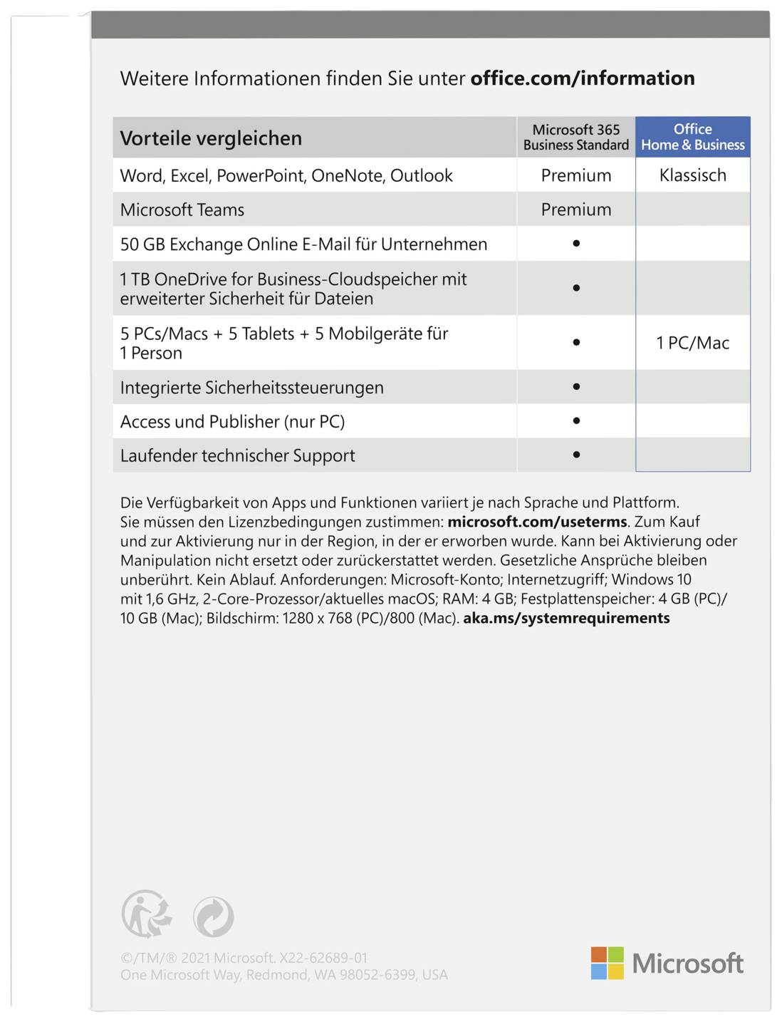 Microsoft Office Home & Business 2021 - Box-Pack-2