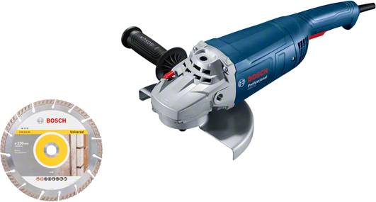 Bosch Professional GWS 20-230 P 06018C1104 Vinkelslip 230 mm inkl. skärskiva 2000 W