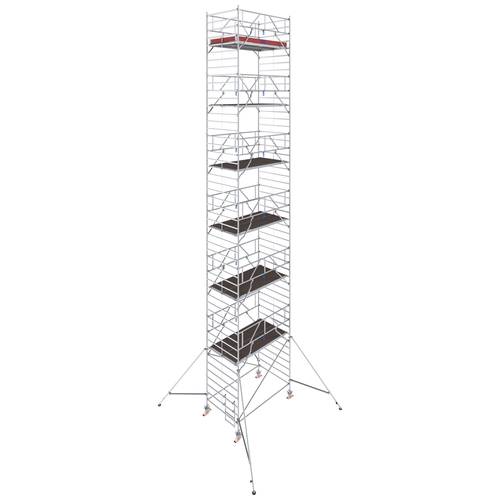 Krause 787118 FahrGerüst Aluminium Rollgerüst fahrbar Arbeitshöhe (max.): 14.30 m Silber 529 kg