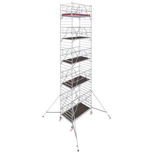 Krause 787088 FahrGerüst Aluminium Rollgerüst fahrbar Arbeitshöhe (max.): 11.30 m Silber 436 kg