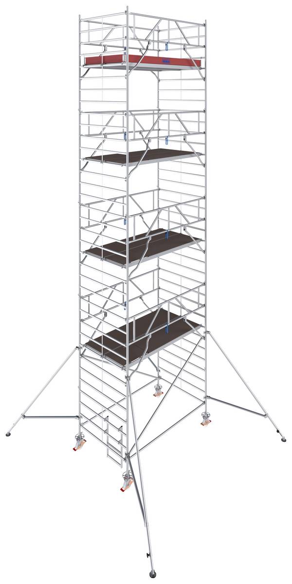 Krause 787064 FahrGerüst Aluminium Rollgerüst fahrbar Arbeitshöhe (max.): 9.30 m Silber 364 kg