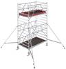 Krause 787026 FahrGerüst Aluminium Rollgerüst fahrbar Arbeitshöhe (max.): 5.30 m Silber 219.5 kg