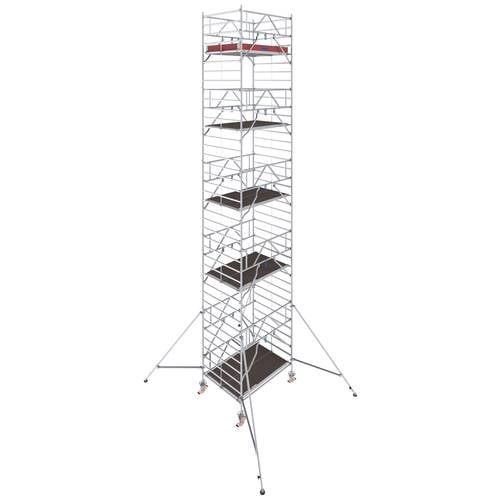 Krause 786081 FahrGerüst Aluminium Rollgerüst fahrbar Arbeitshöhe (max.): 11.30 m Silber 396.5 kg