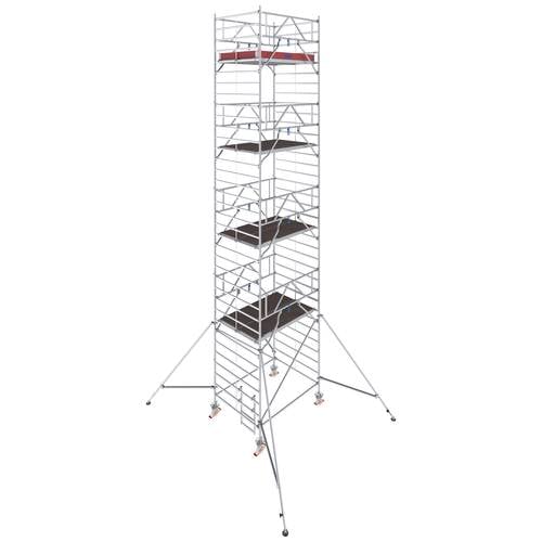 Krause 786074 FahrGerüst Aluminium Rollgerüst fahrbar Arbeitshöhe (max.): 10.30 m Silber 347.5 kg