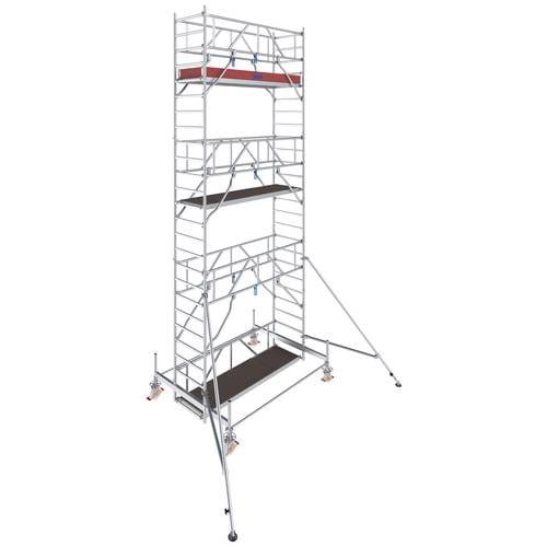 Thumbnail - Krause 774040 FahrGerüst Aluminium Rollgerüst fahrbar Arbeitshöhe (max.): 7.50 m Silber 229 kg