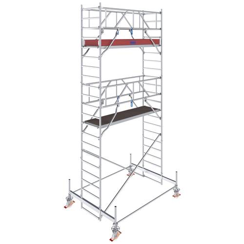 Krause 774033 FahrGerüst Aluminium Rollgerüst fahrbar Arbeitshöhe (max.): 6.50 m Silber 178.5 kg