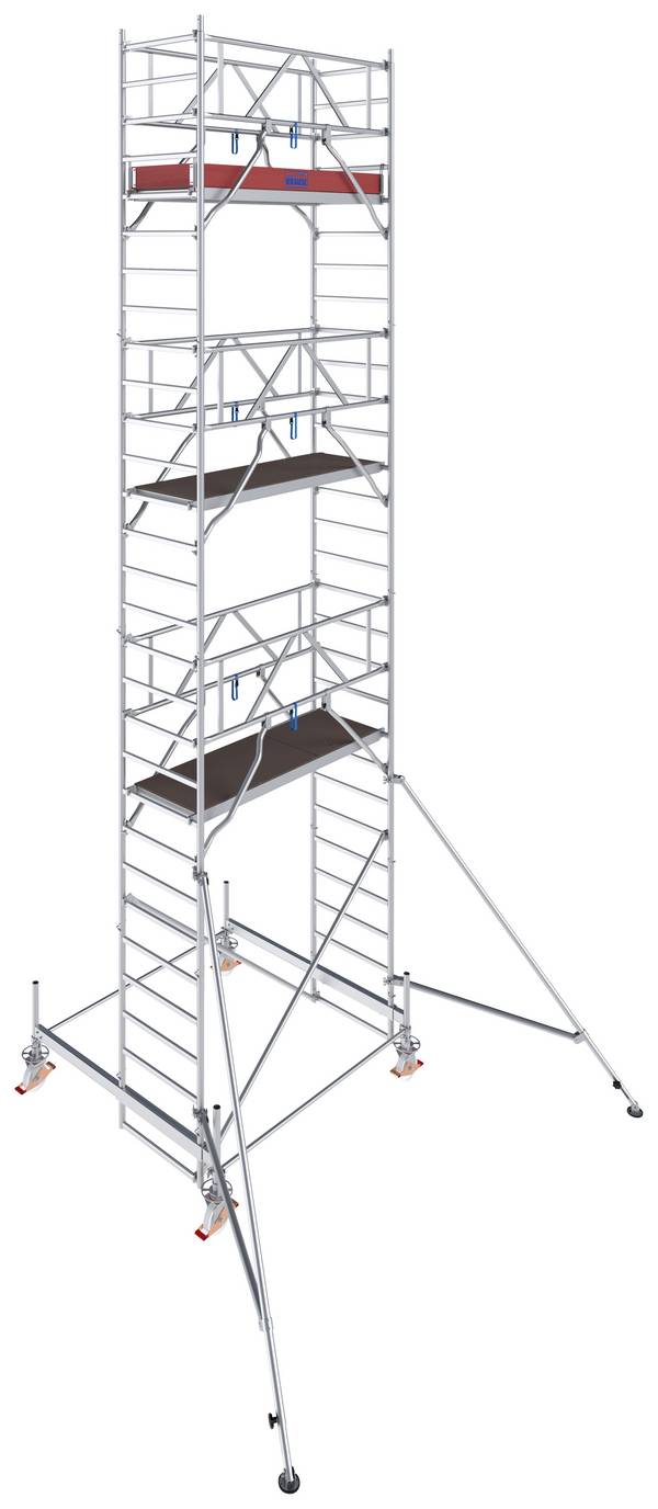Krause 773050 FahrGerüst Aluminium Rollgerüst fahrbar Arbeitshöhe (max.): 8.50 m Silber 216.5 kg
