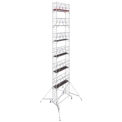 Thumbnail - Krause 772121 FahrGerüst Aluminium Rollgerüst fahrbar Arbeitshöhe (max.): 14.40 m Silber 373 kg