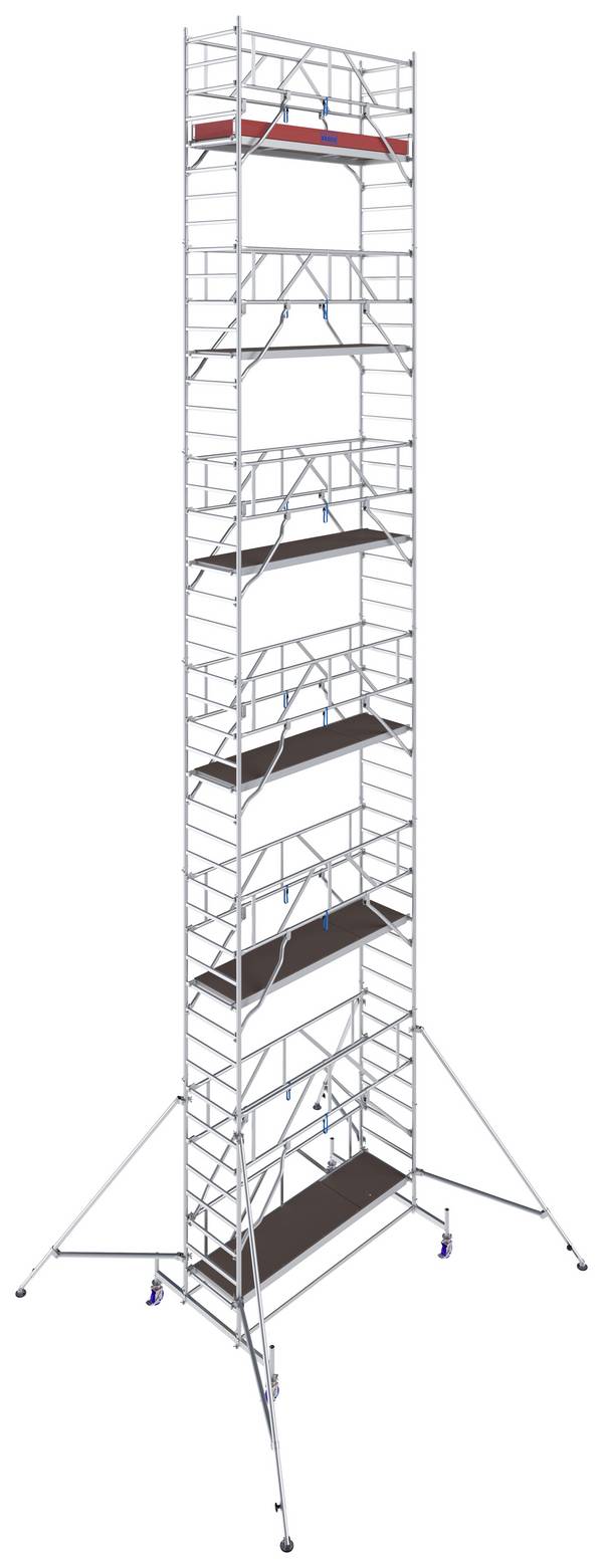 Krause 772114 FahrGerüst Aluminium Rollgerüst fahrbar Arbeitshöhe (max.): 13.40 m Silber 364.5 kg