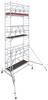 Krause 772053 FahrGerüst Aluminium Rollgerüst fahrbar Arbeitshöhe (max.): 7.40 m Silber 212.5 kg