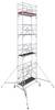 Krause 771070 FahrGerüst Aluminium Rollgerüst fahrbar Arbeitshöhe (max.): 9.40 m Silber 248 kg