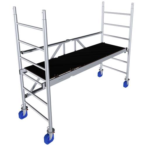 Thumbnail - Krause 942104 FahrGerüst Aluminium Faltgerüst fahrbar, faltbar Arbeitshöhe (max.): 2.90 m Silber 39 kg