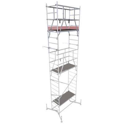 Krause 710147 Gerüstaufstockung Aluminium Gerüst 2. Aufstockung Arbeitshöhe (max.): 7.00 m Silber 36.1 kg